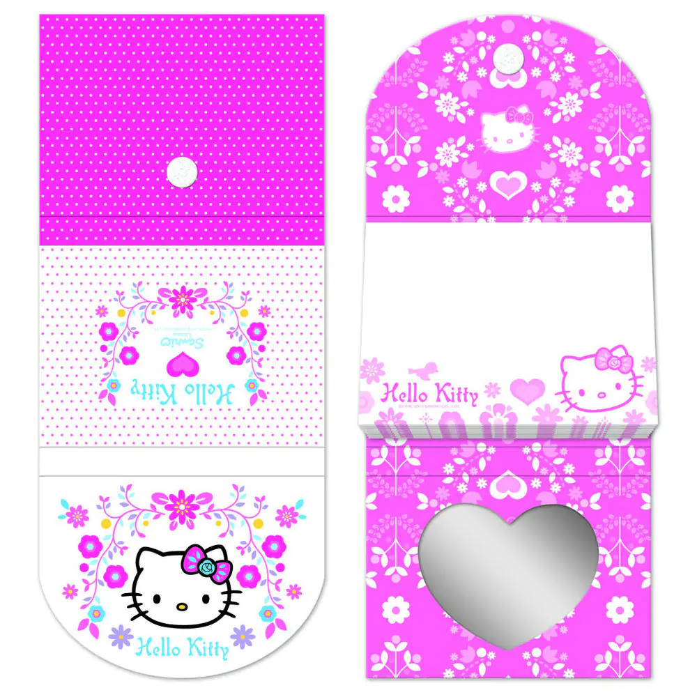 Folksy Hello Kitty A6-Notizbuch mit Spiegel Produktfoto