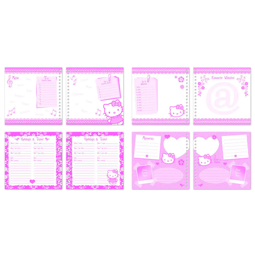 Folksy Hello Kitty Freundschafts Notizbuch Produktfoto