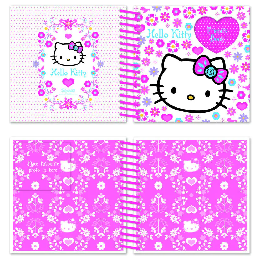 Folksy Hello Kitty Freundschafts Notizbuch Produktfoto