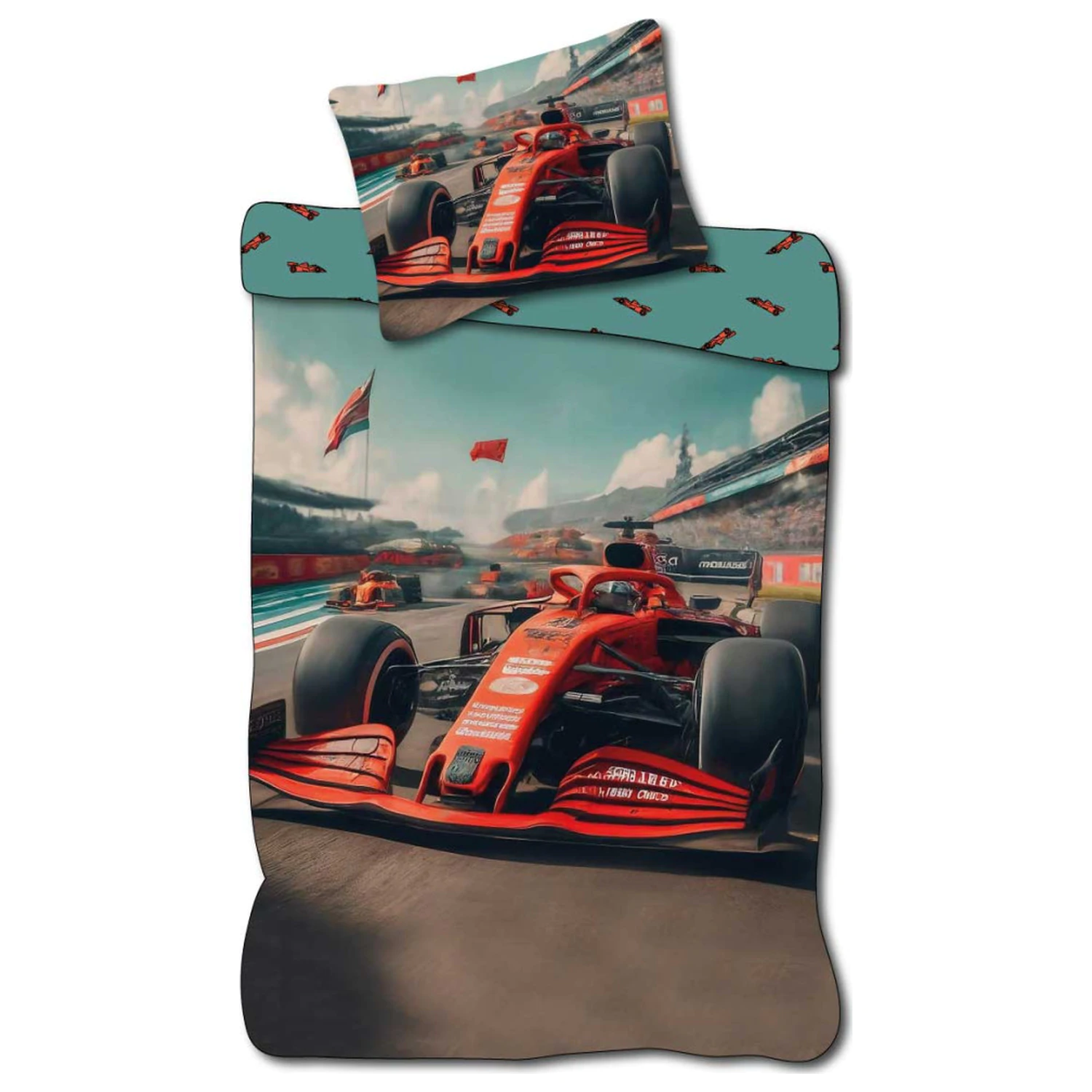 Formula 1 Race Kleinkind / Vorschul Bettbezug Set Produktfoto