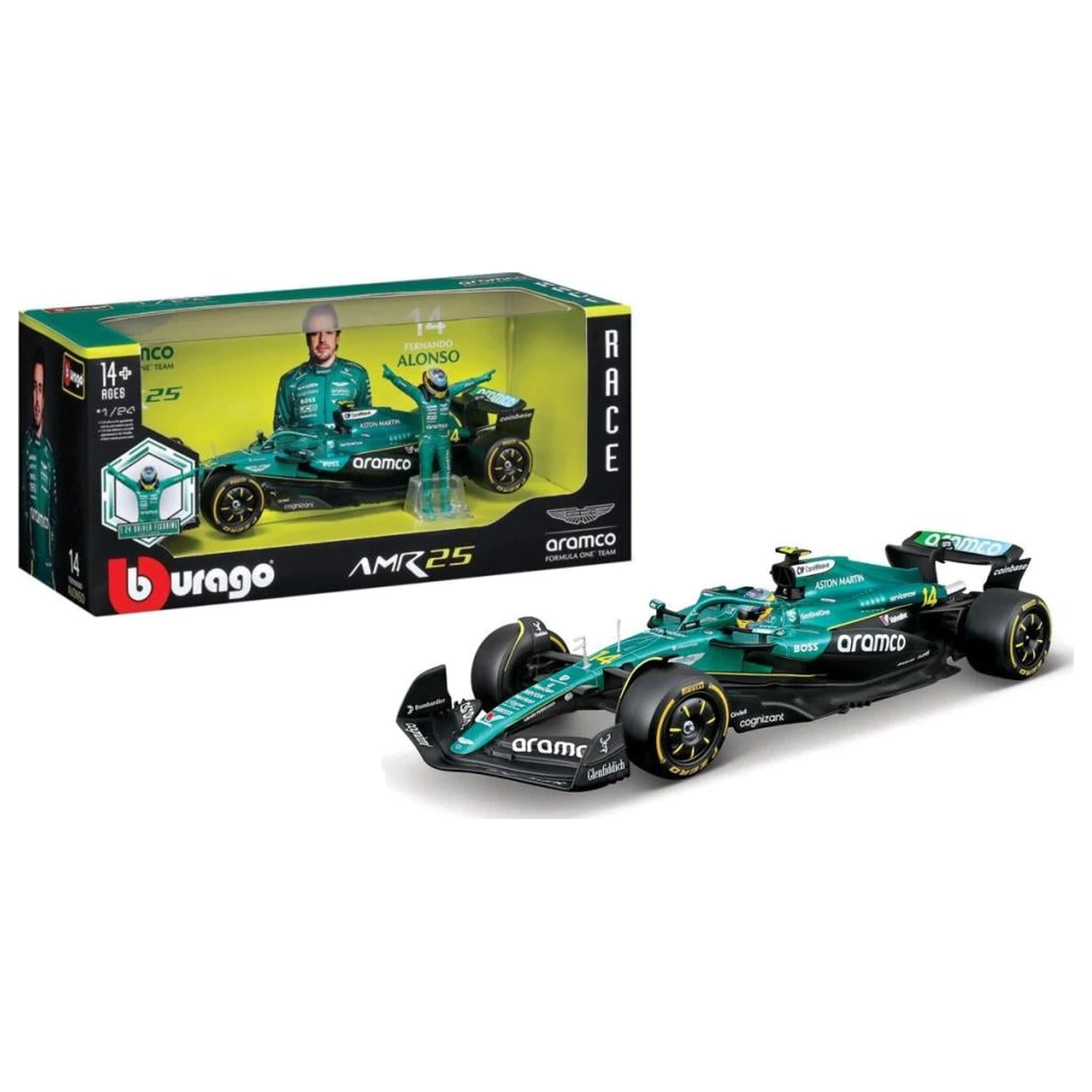 Formula 1 F1 Aston Martin AMR 25 2025 Alonso Die-Cast Modell 1/24 Produktfoto
