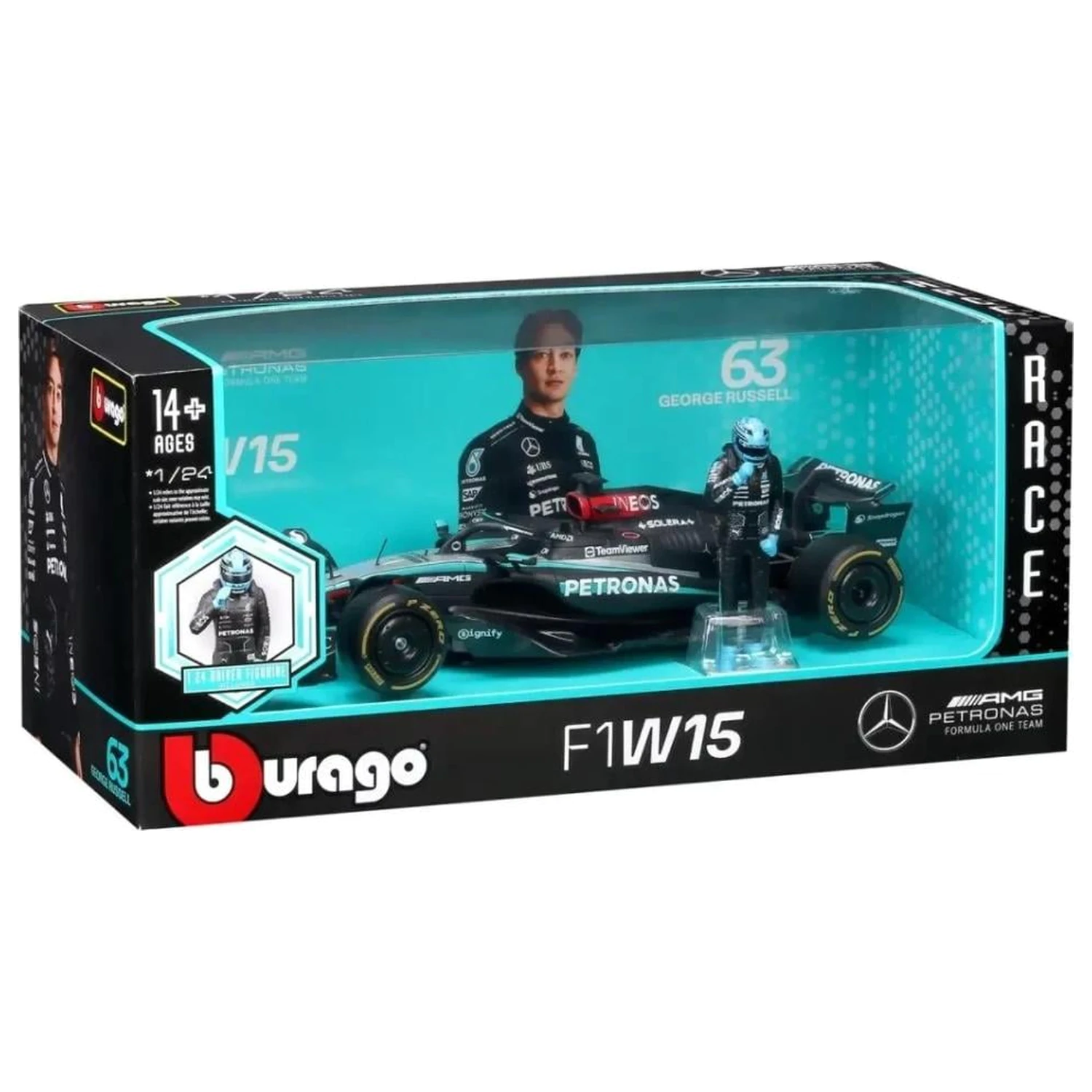 Formula 1 F1 Mercedes W15 E Perf. 2023 Russell Die-cast Modell 1/24 Produktfoto