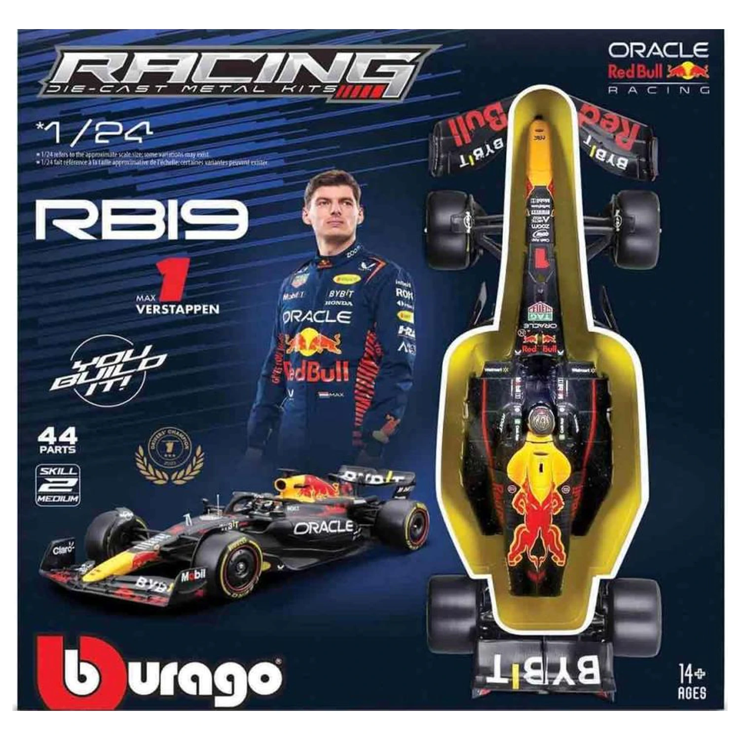 Formula 1 F1 Red Bull RB19 Max Verstappen Modell Bausatz 1:24 Produktfoto