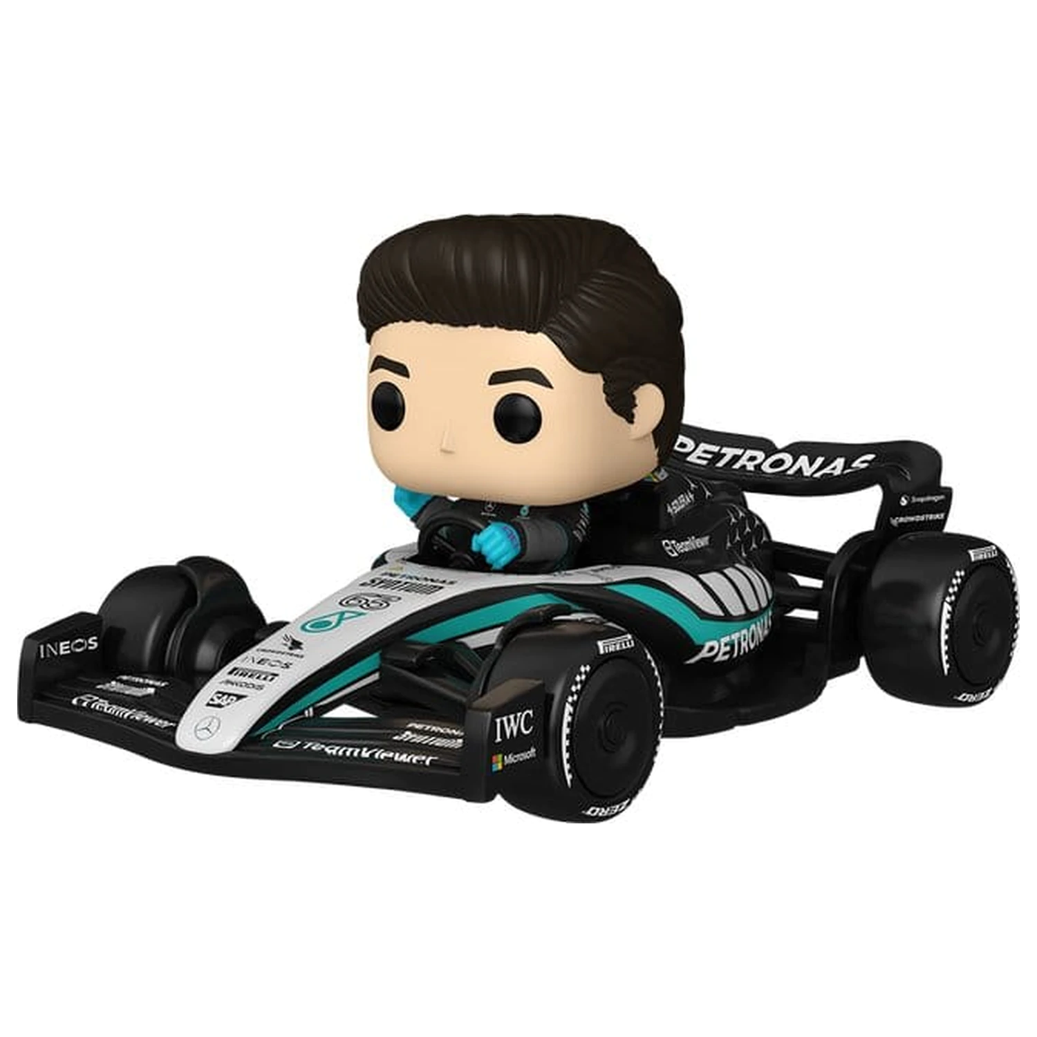 Formula 1 Funko POP! Rides Super Deluxe Vinyl Figur Mercedes Benz - George Russell 15 cm Produktfoto