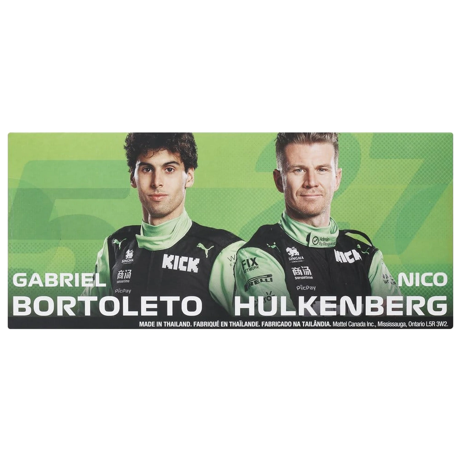Formula 1 Hot Wheels Premium Die-Cast Fahrzeuge 2er-Pack 1/64 KICK Sauber Team Produktfoto