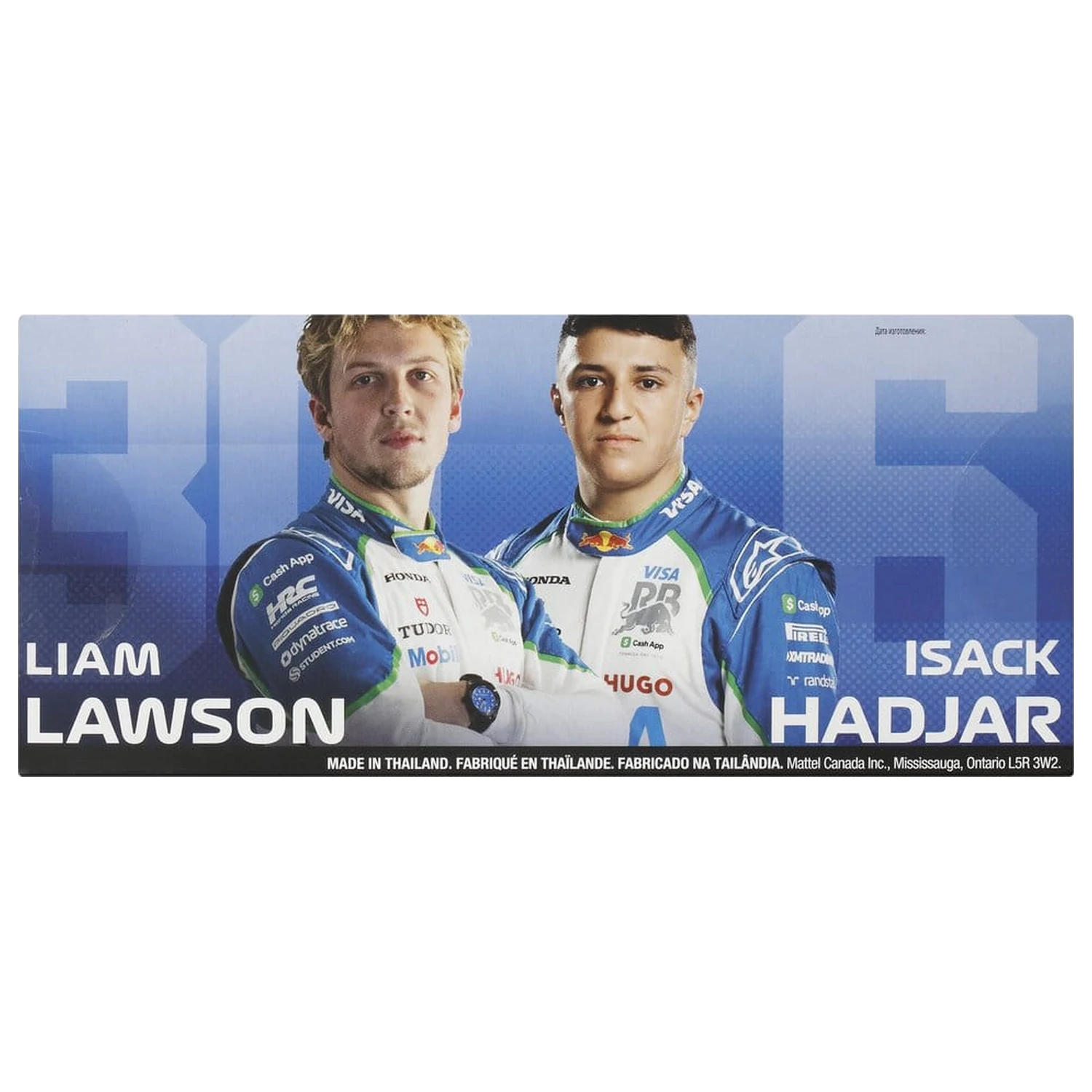 Formula 1 Hot Wheels Premium Die-Cast Fahrzeug 2er-Pack 1:64 Team Visa Cash App Racing Bulls Produktfoto