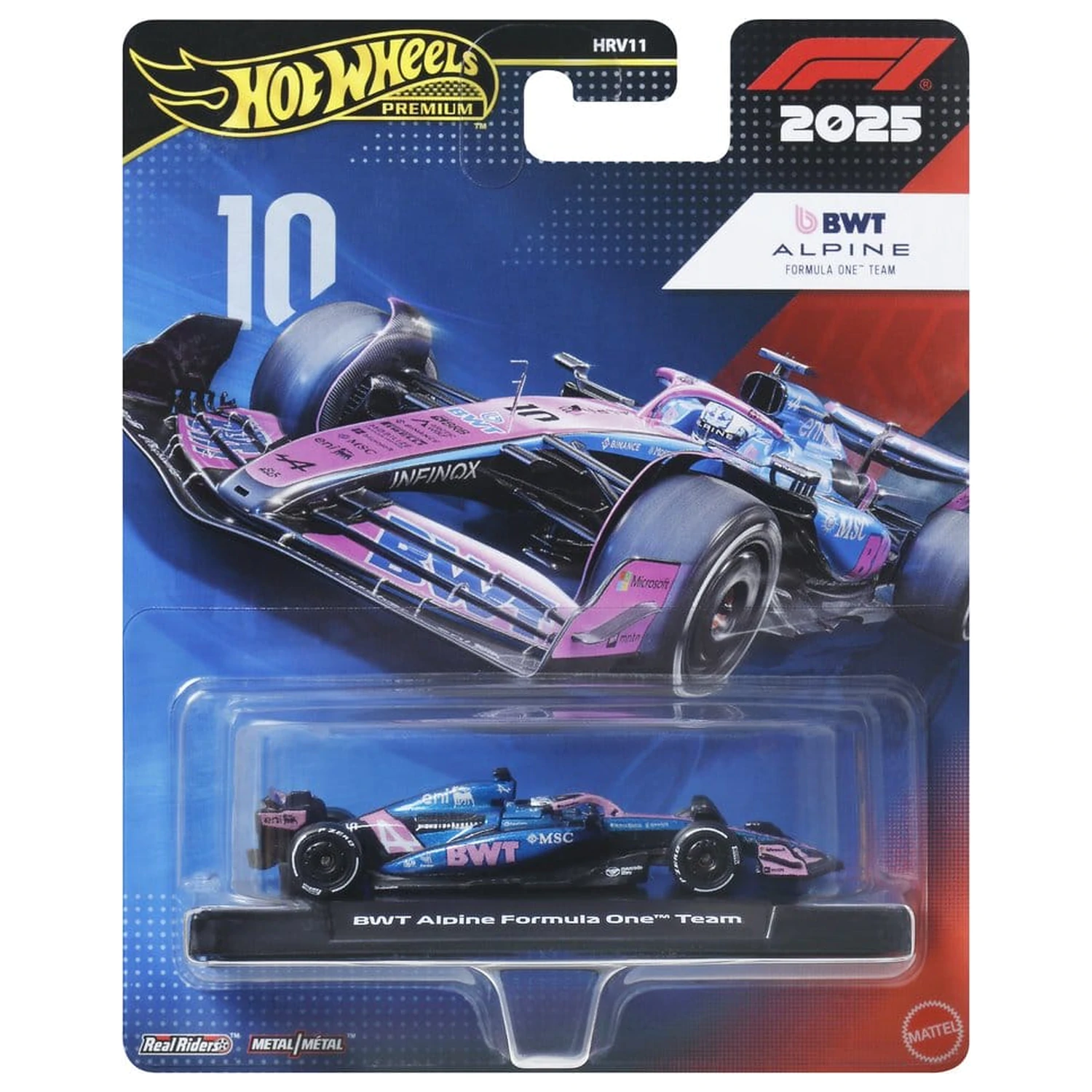 Formula 1 Hot Wheels Premium Die-Cast Fahrzeug 1:64 Team Alpine: Driver 1 Produktfoto