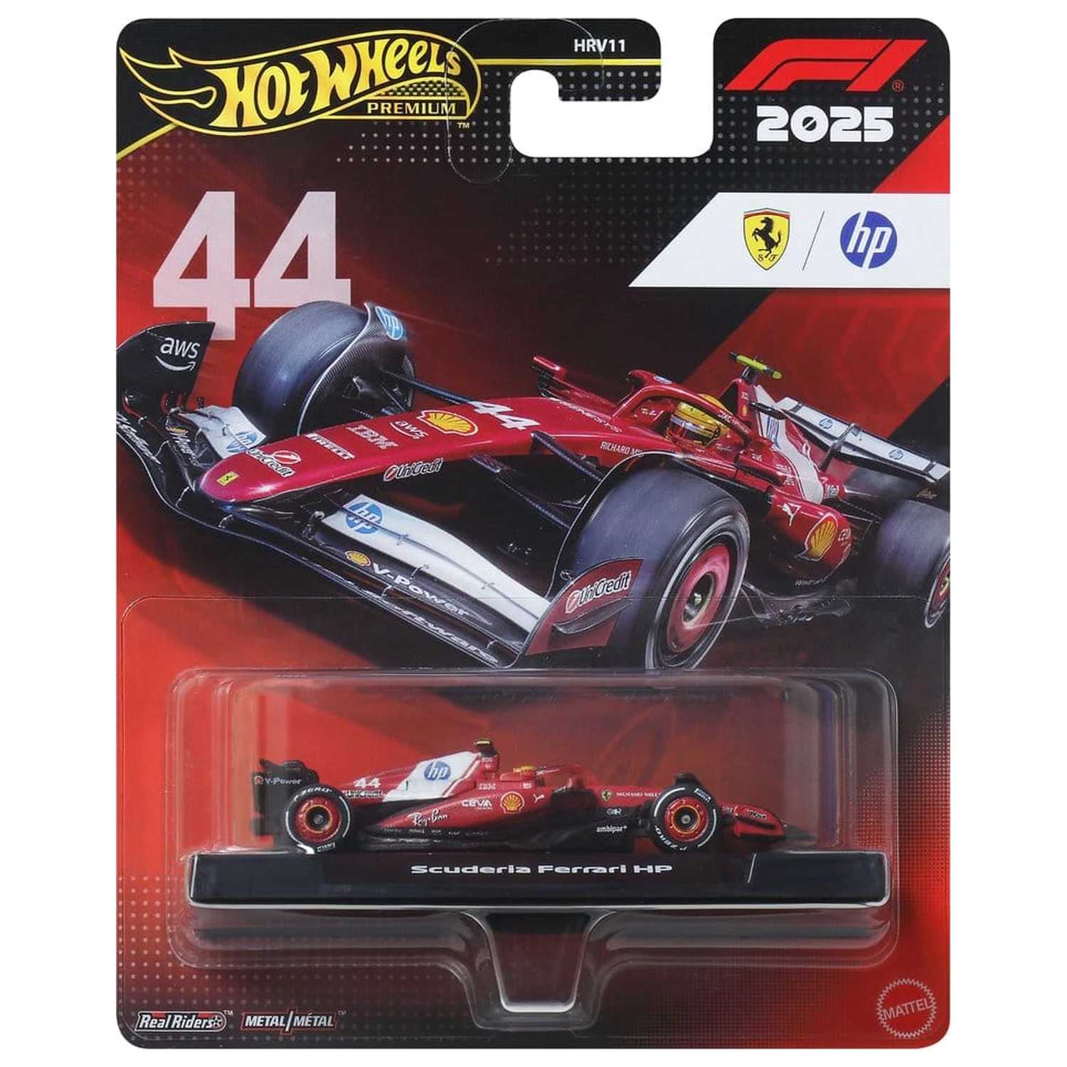 Formula 1 Hot Wheels Premium Die-Cast Fahrzeug 1/64 Team Ferrari Produktfoto