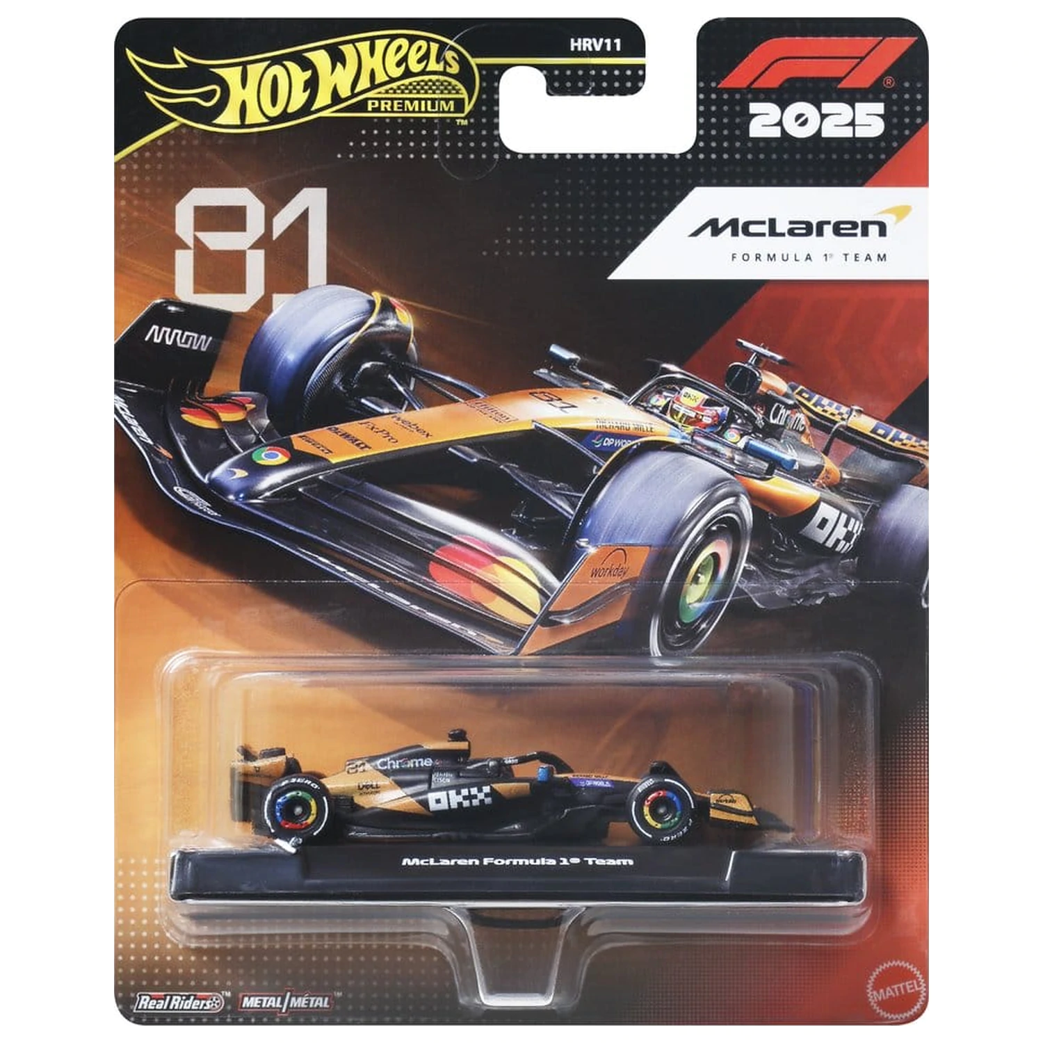 Formula 1 Hot Wheels Premium Die-Cast Fahrzeug 1:64 Team McLaren: Driver 1 Produktfoto