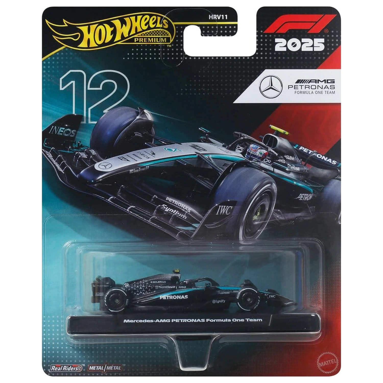 Formula 1 Hot Wheels Premium Die-Cast Fahrzeug 1/64 Team Mercedes Benz Produktfoto