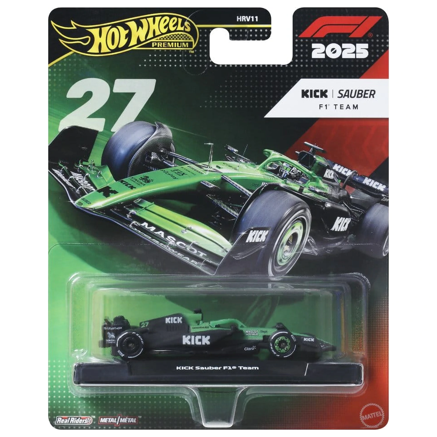 Formula 1 Hot Wheels Premium Die-Cast Fahrzeug 1:64 Team Sauber: Driver 1 Produktfoto