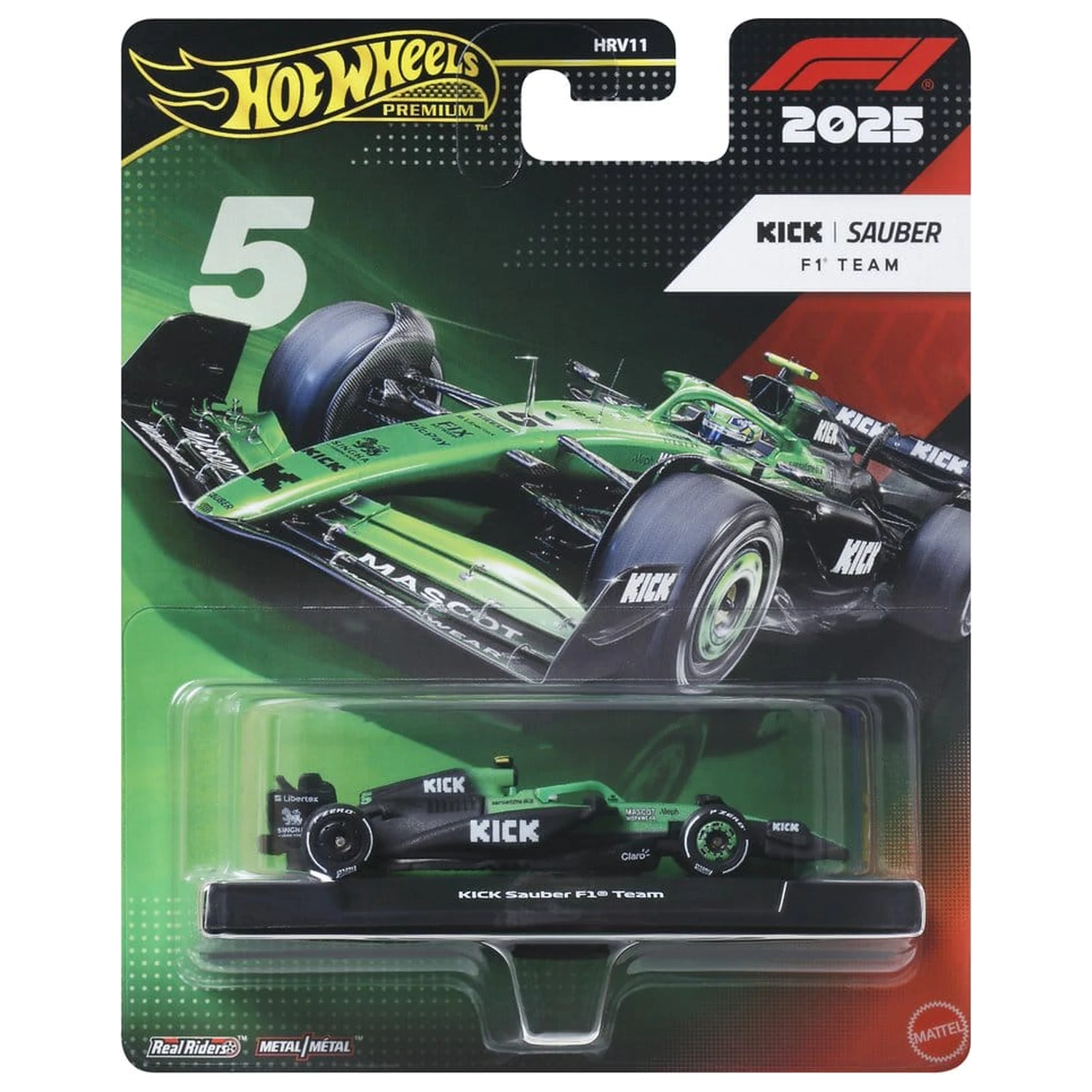 Formula 1 Hot Wheels Premium Die-Cast Fahrzeug 1:64 Team Sauber: Driver 2 Produktfoto
