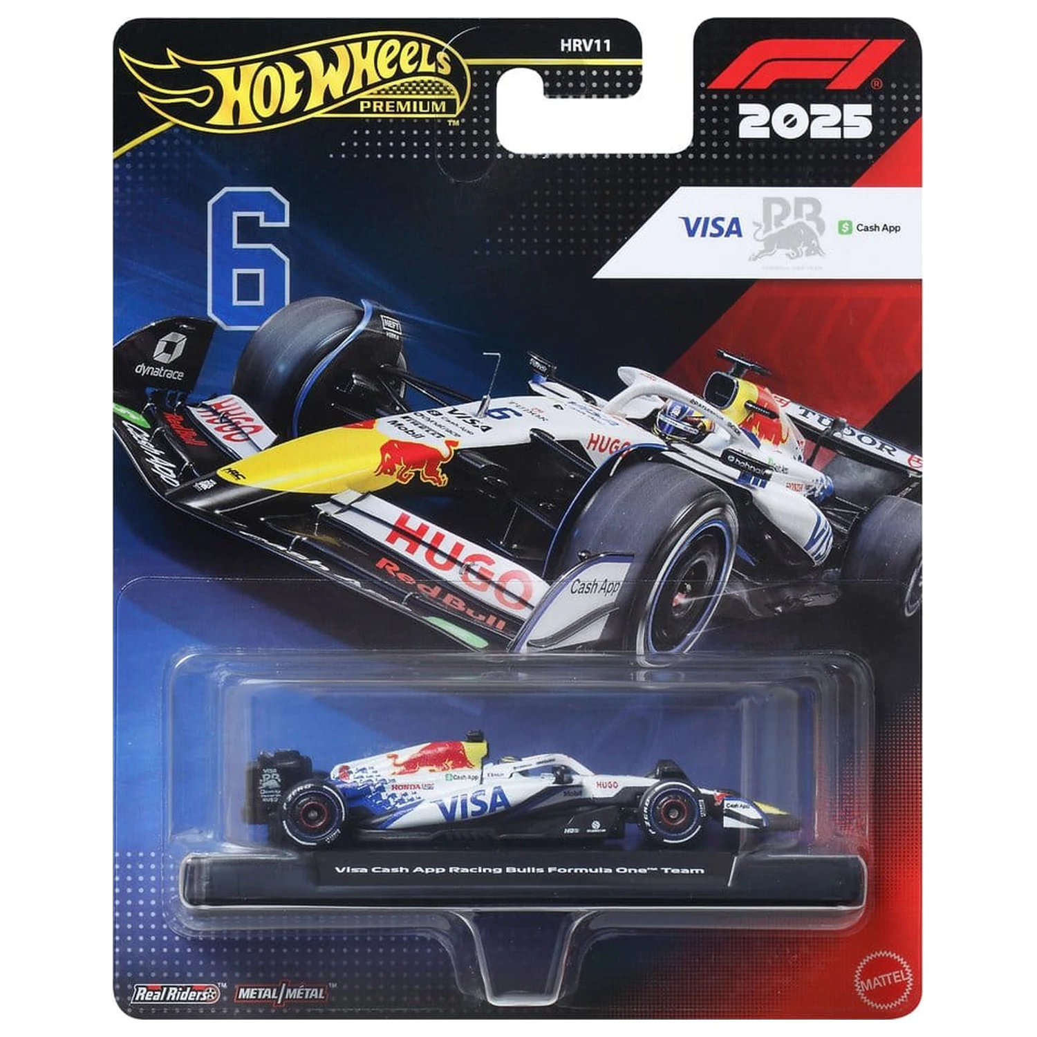 Formula 1 Hot Wheels Premium Die-Cast Fahrzeug 1/64 Visa Cash App Racing Bulls F1 Team Produktfoto