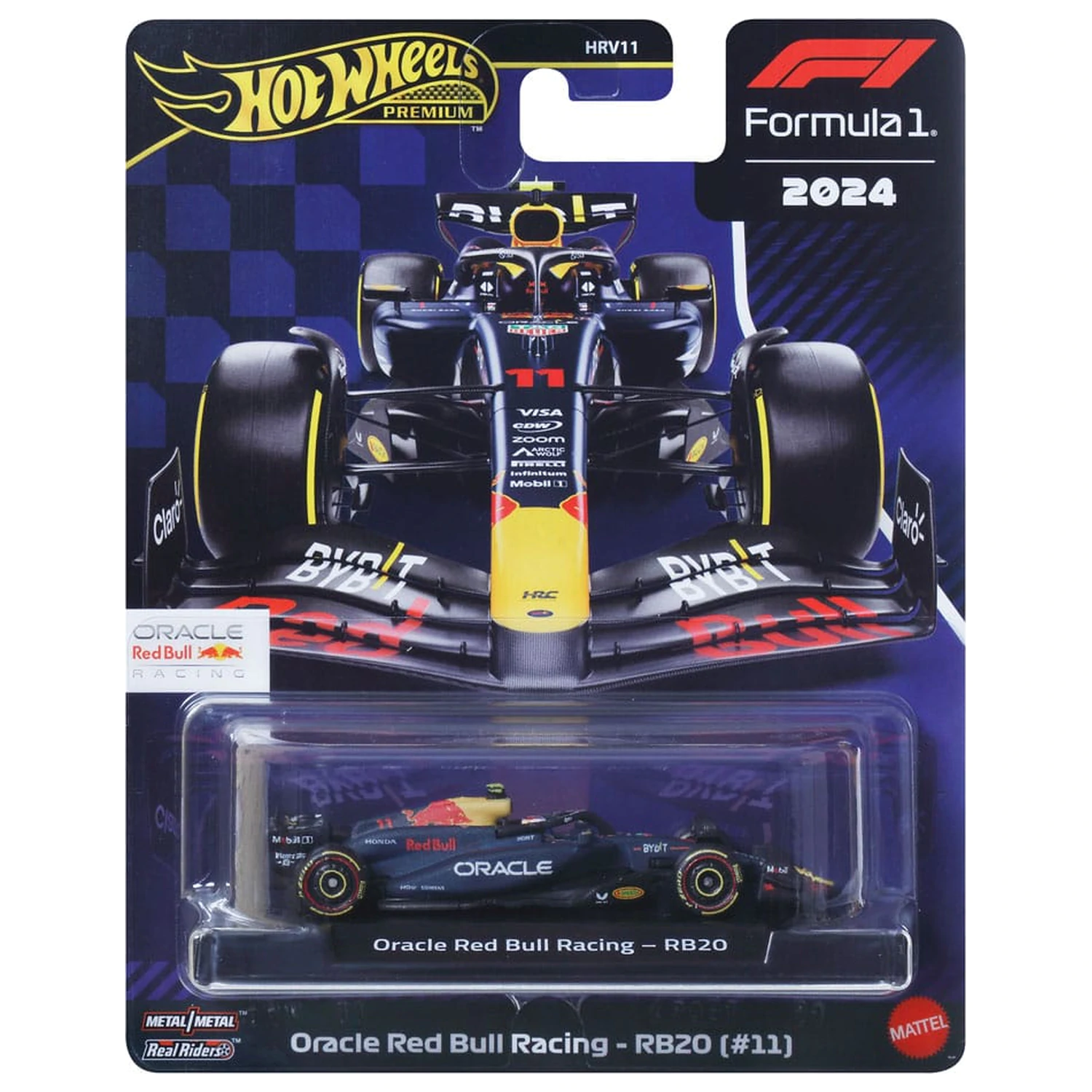 Formula 1 Hot Wheels Premium Druckguss Fahrzeug 1/64 Oracle Red Bull Racing RB20 (#11) (Sergio Perez 2024) Produktfoto