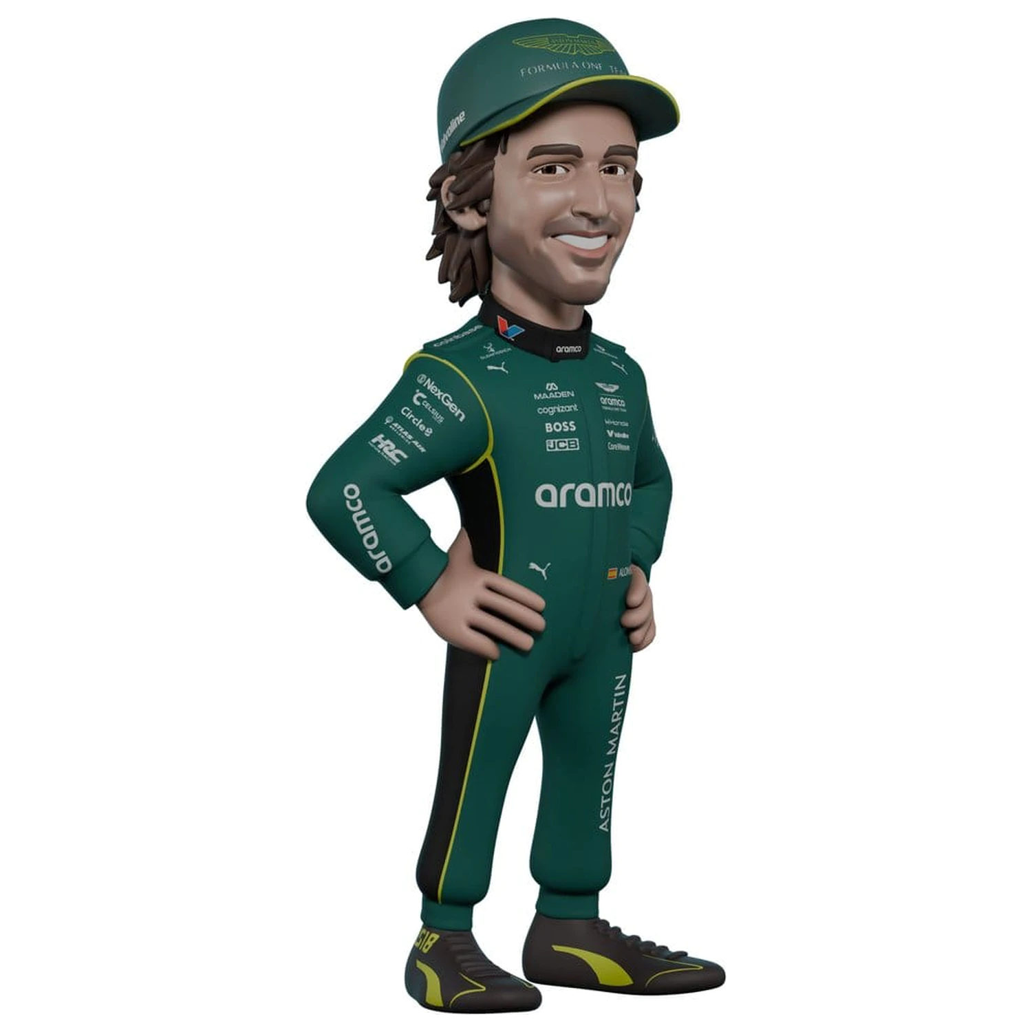 Formula 1 Minix Figur Fernando Alonso (Aston Martin) 12 cm Produktfoto