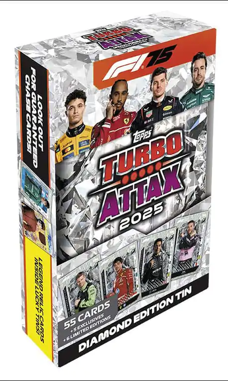 Formula 1 Turbo Attax TCG 2025 F1 Mega Blechdose Diamond Edition *Deutsche Version* Produktfoto