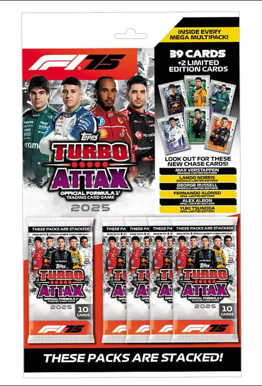 Formula 1 Turbo Attax TCG 2025 Mega Multipack Deutsche Version Produktfoto