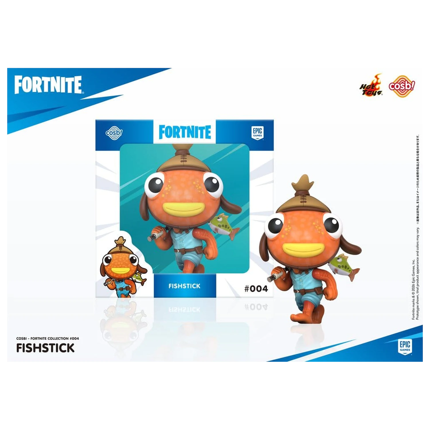 Fortnite Cosbi Mini Figur Fishstick 8 cm Produktfoto