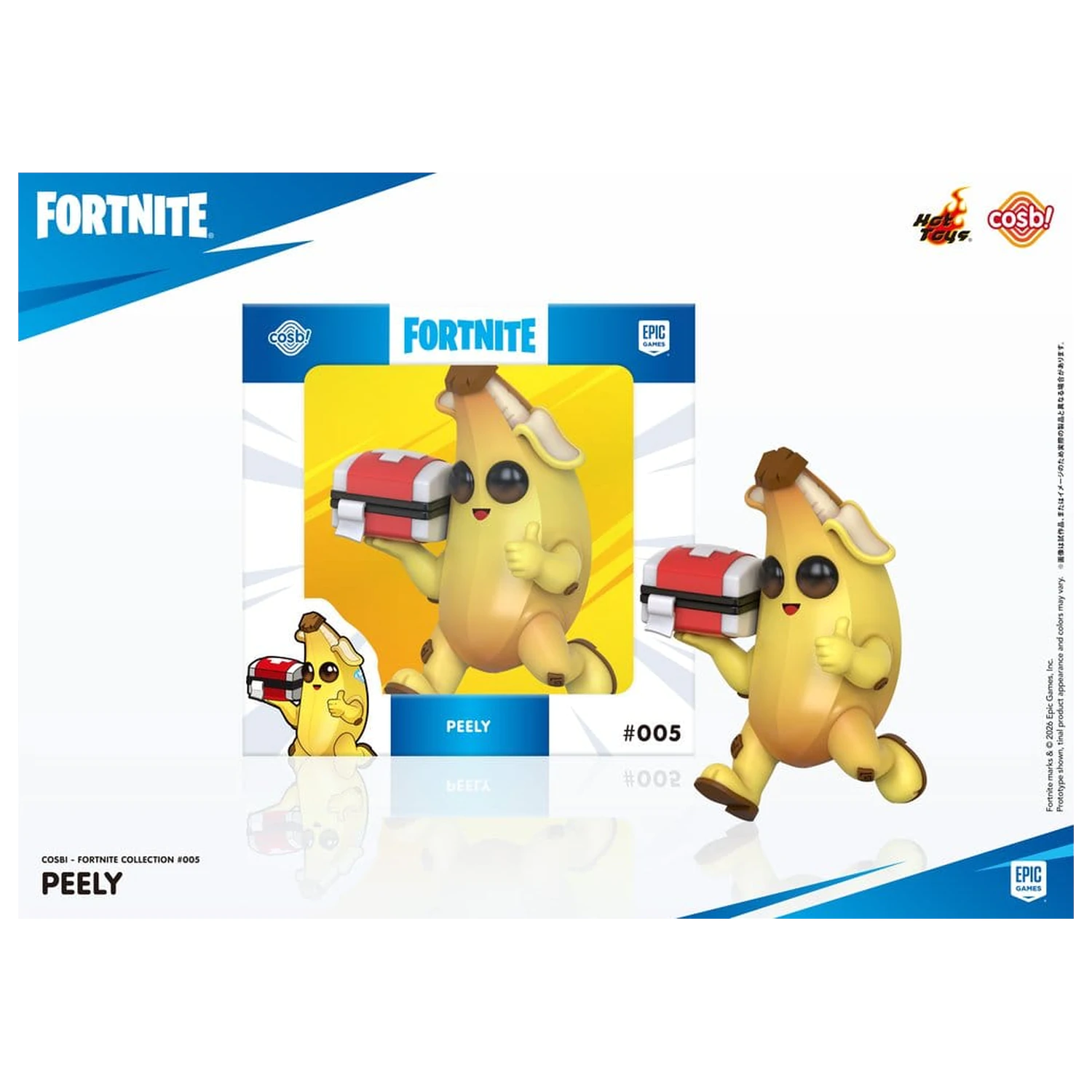 Fortnite Cosbi Mini Figur Peely 8 cm Produktfoto