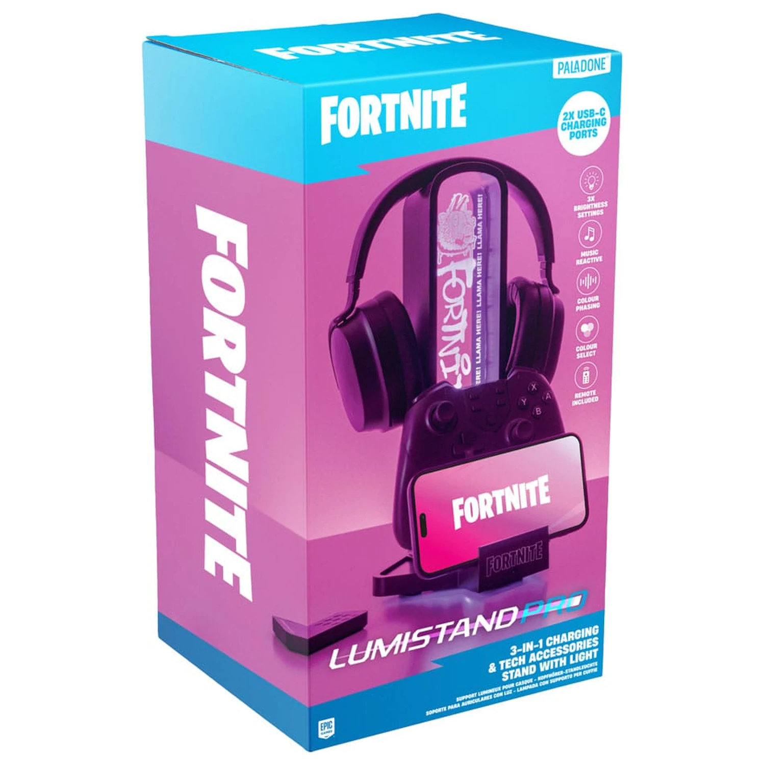 Fortnite Schreibtisch Kopfhörer Ständer mit Licht 30 cm Produktfoto