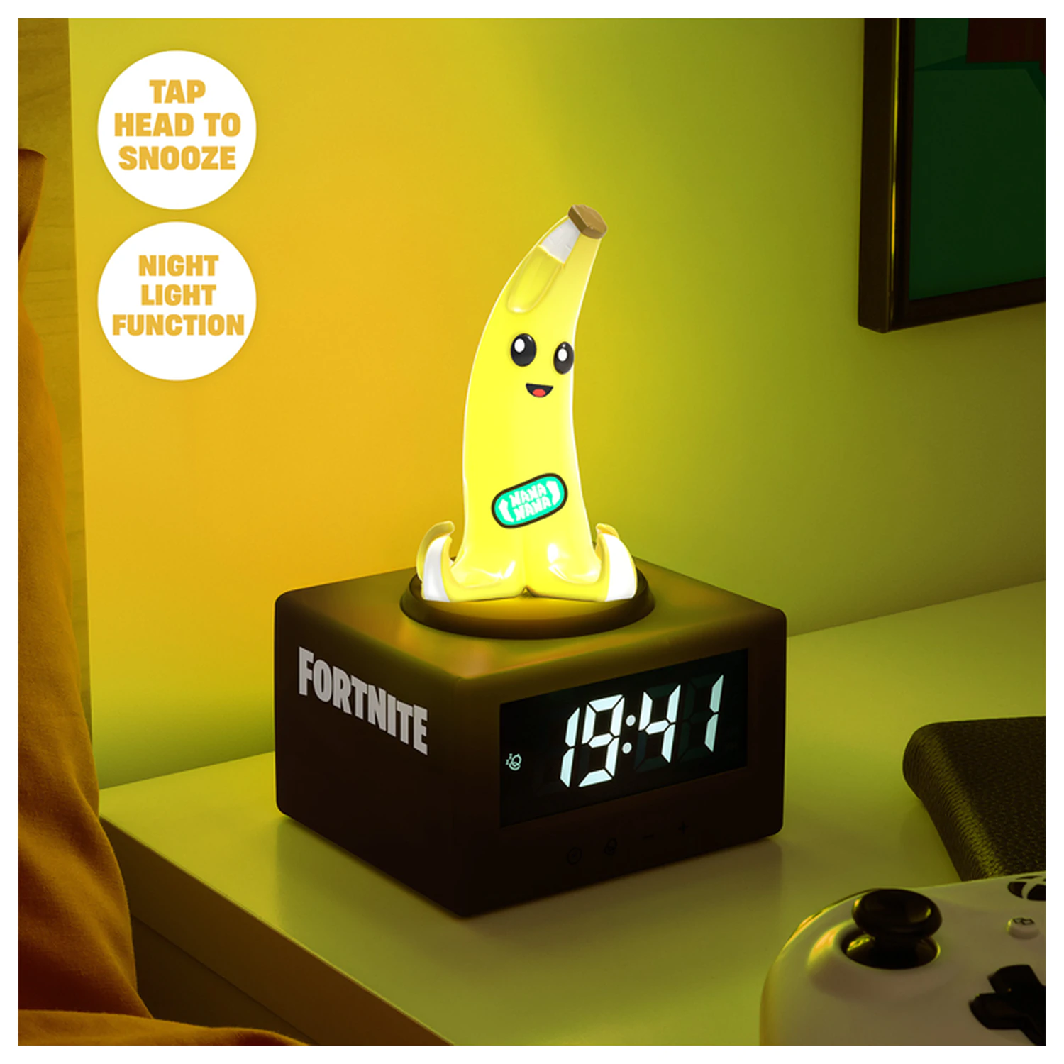 FORTNITE Peely Wecker 16,5 Zentimeter Produktfoto