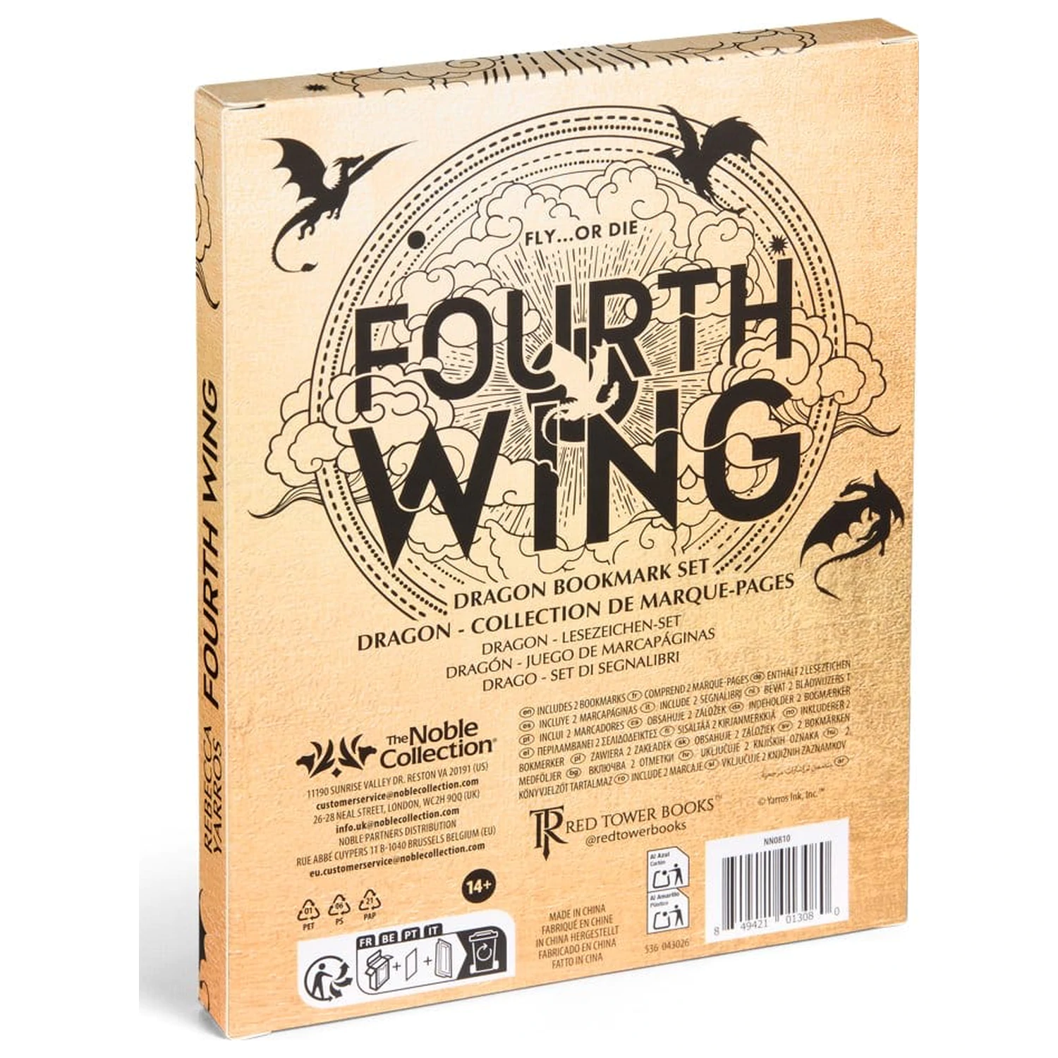 Fourth Wing Lesezeichen 2er-Pack Drache 15 cm Produktfoto