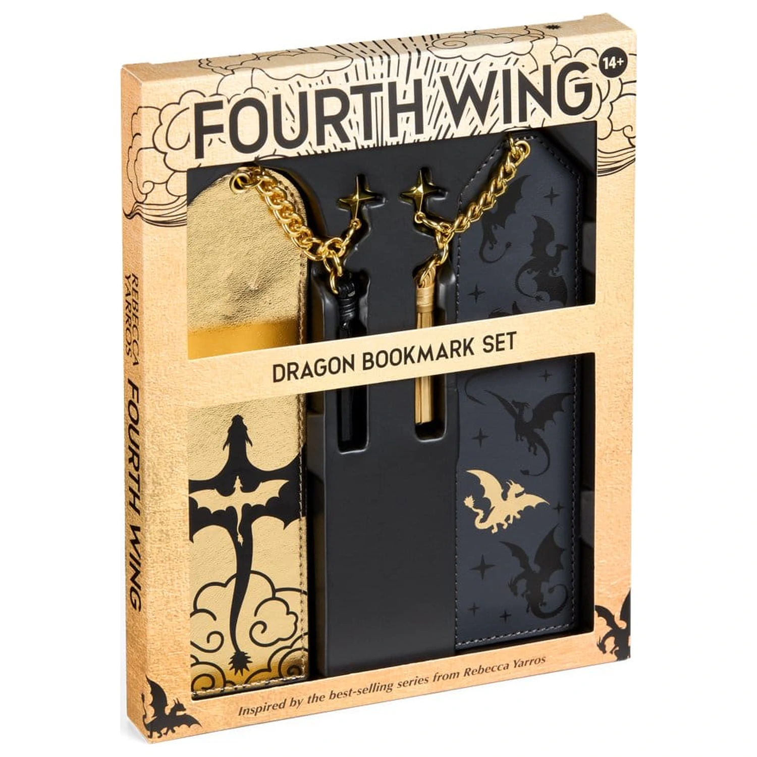 Fourth Wing Lesezeichen 2er-Pack Drache 15 cm Produktfoto
