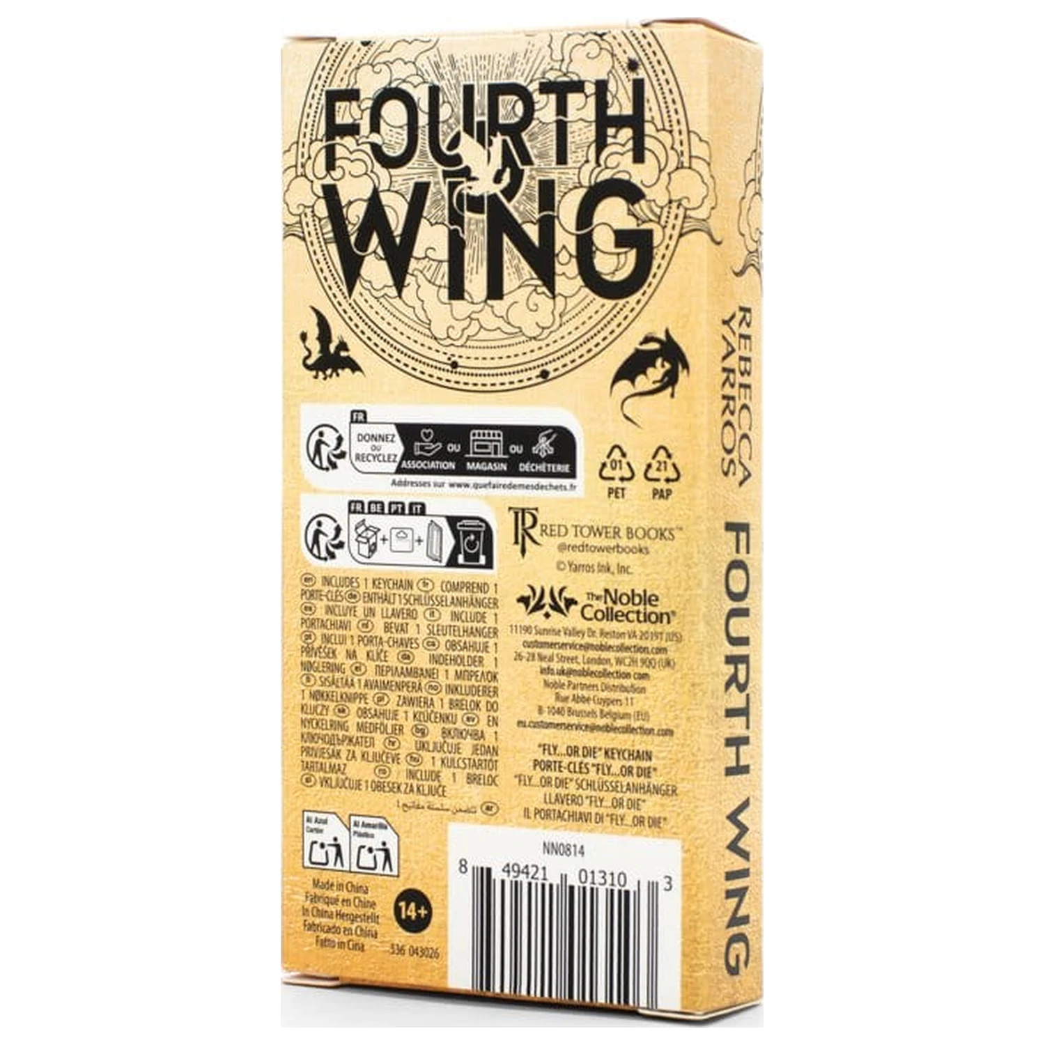 Fourth Wing Schlüsselanhänger Fly or Die 14 cm Produktfoto