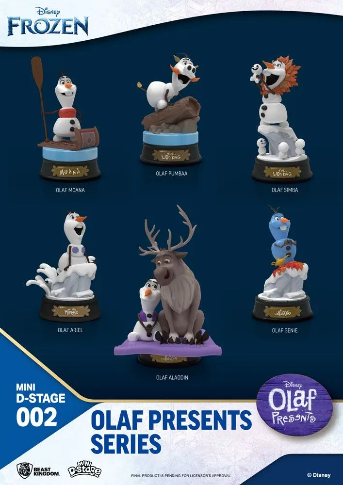 Die Eiskönigin Mini Diorama Stage Statuen 6-er Pack Olaf Presents 12 cm termékfotó