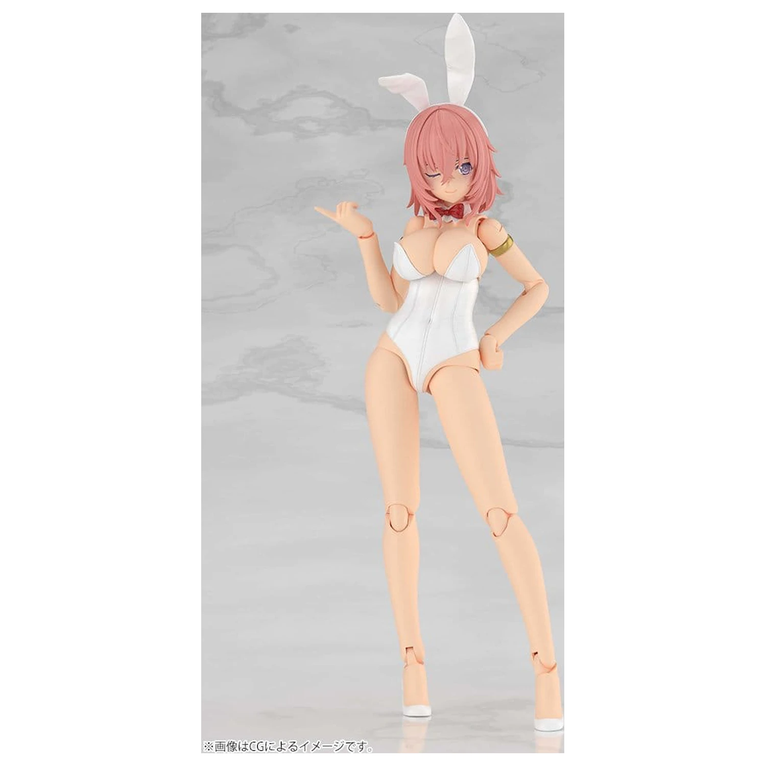 Frame Arms Girl Plastikmodellbau-Set Durga I Bunny Style White 18 cm Produktfoto