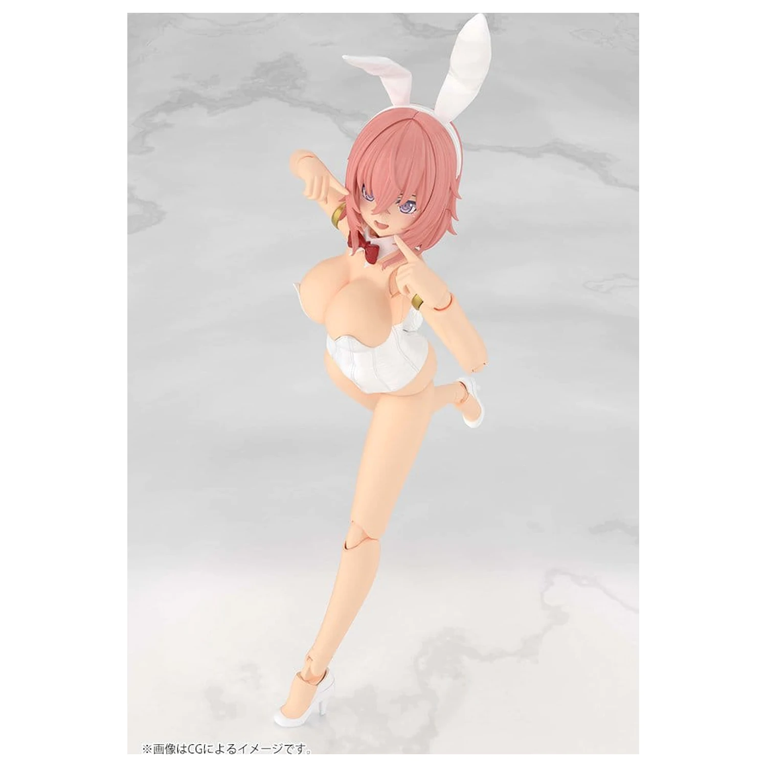 Frame Arms Girl Plastikmodellbau-Set Durga I Bunny Style White 18 cm Produktfoto