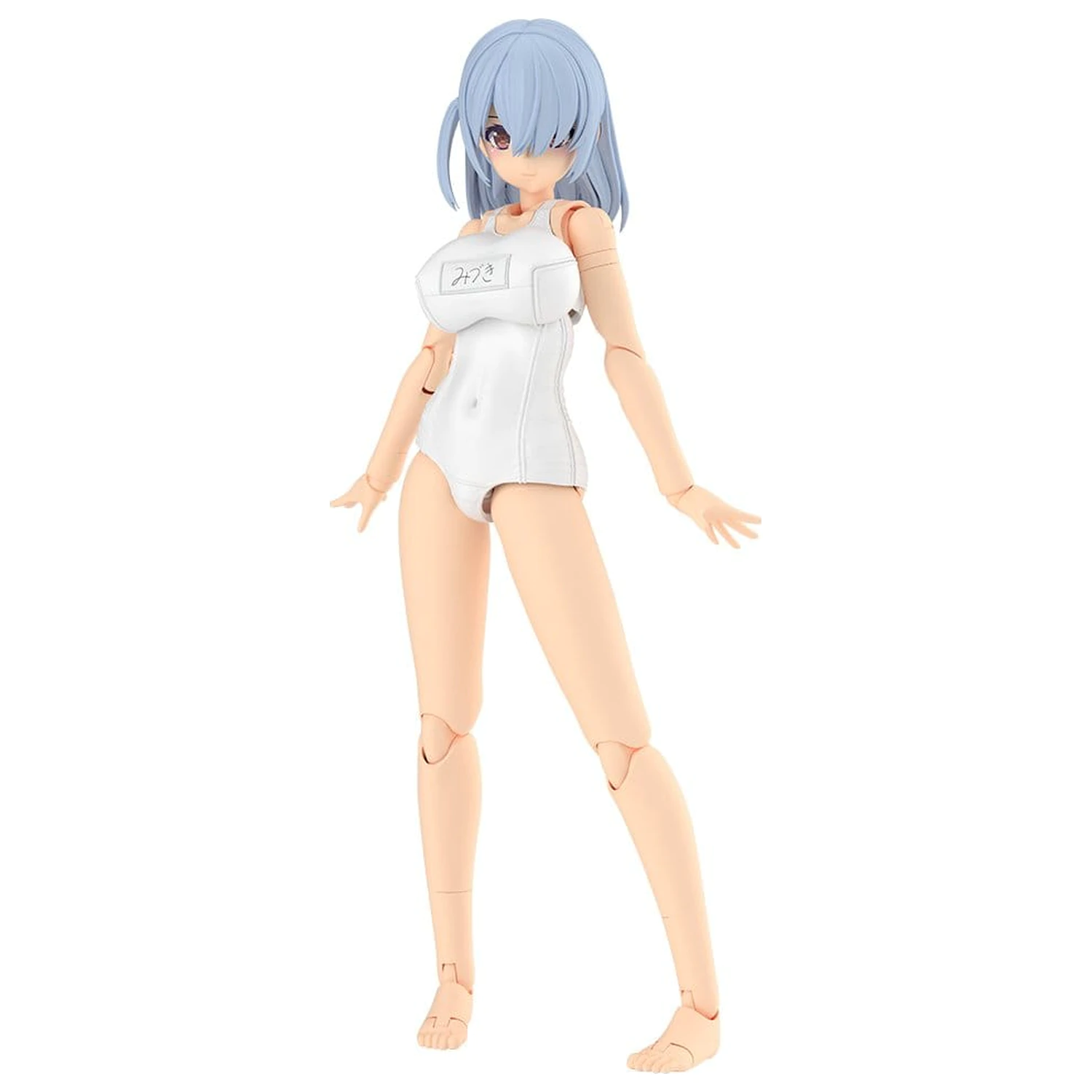 Frame Arms Girl Plastik Modell Bausatz Mizuki School Swimsuits White Ver. 16 cm Produktfoto