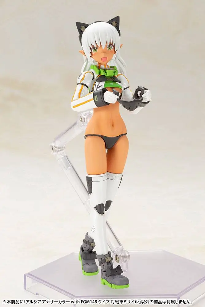 Frame Arms Girl Shimada Humikane Art Works II Plastic Model Kit Arsia Another Color &amp; FGM148 Type Anti-Tank Missile 16 cm Produktfoto