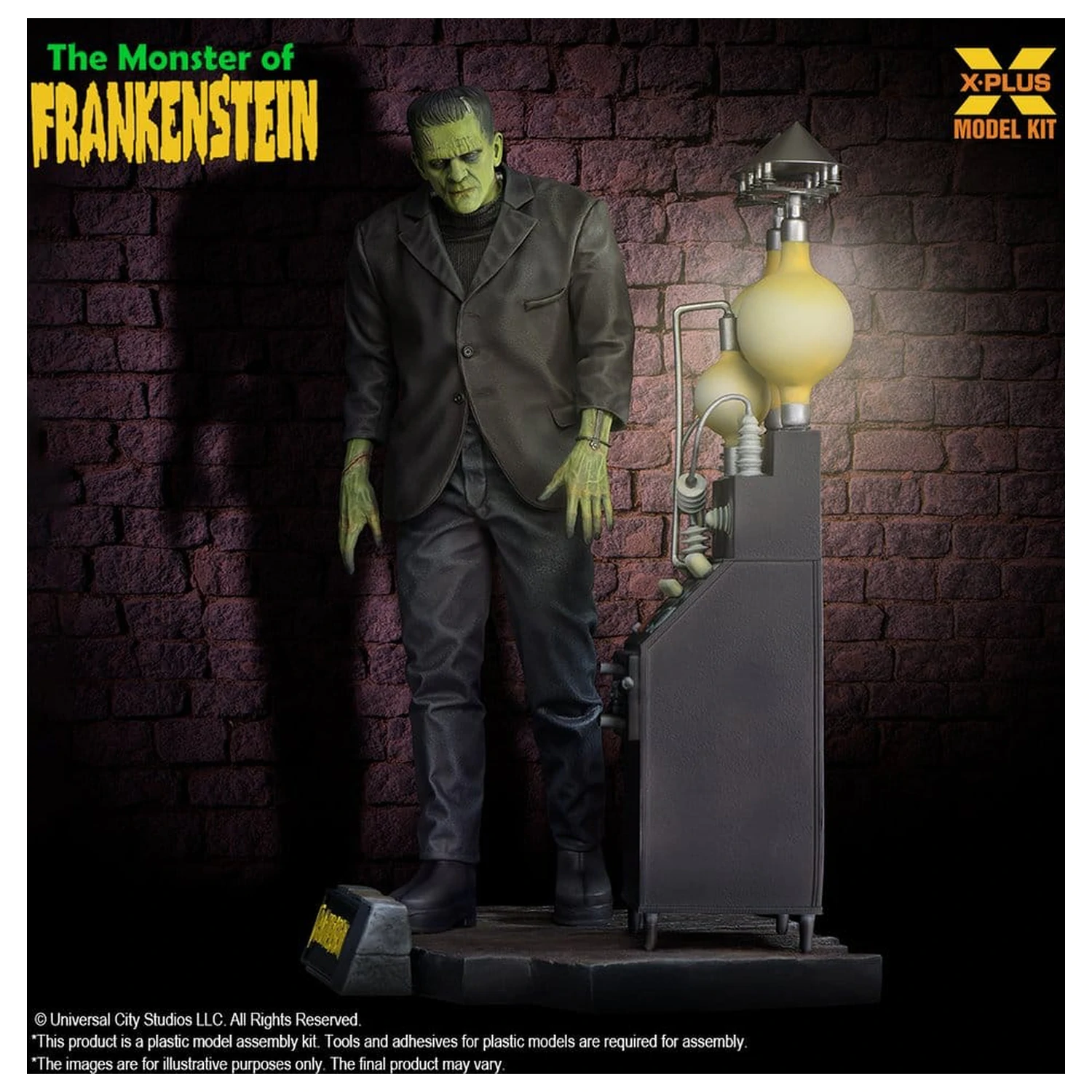 Frankenstein Plastikmodell Bausatz 1/8 The Monster of Frankenstein 27 cm Produktfoto