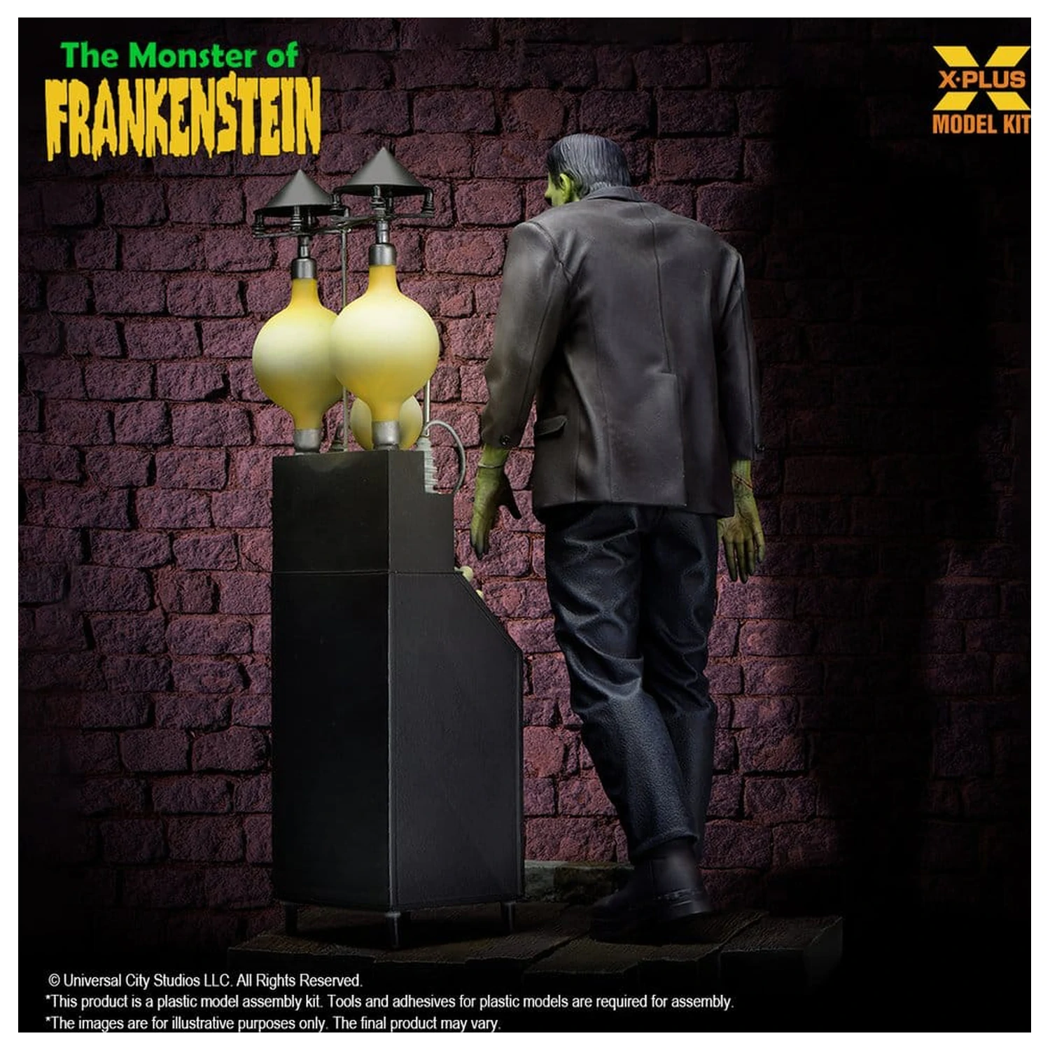 Frankenstein Plastikmodell Bausatz 1/8 The Monster of Frankenstein 27 cm Produktfoto