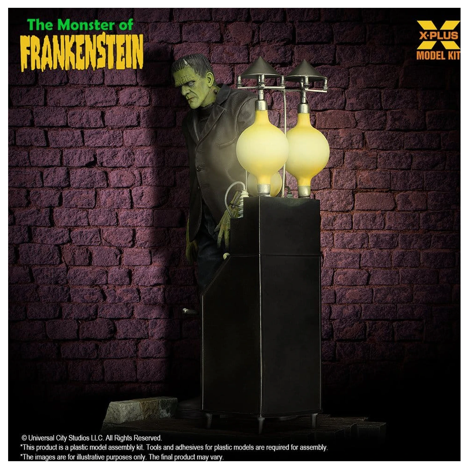 Frankenstein Plastikmodell Bausatz 1/8 The Monster of Frankenstein 27 cm Produktfoto