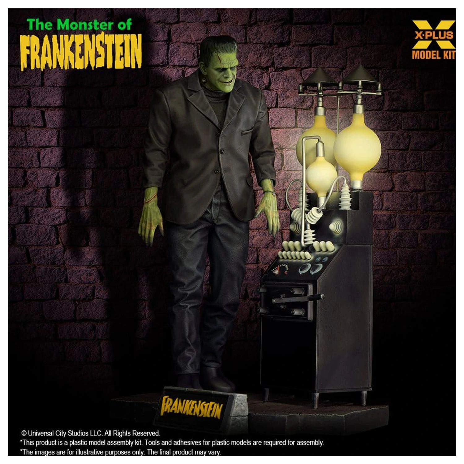 Frankenstein Plastikmodell Bausatz 1/8 The Monster of Frankenstein 27 cm Produktfoto
