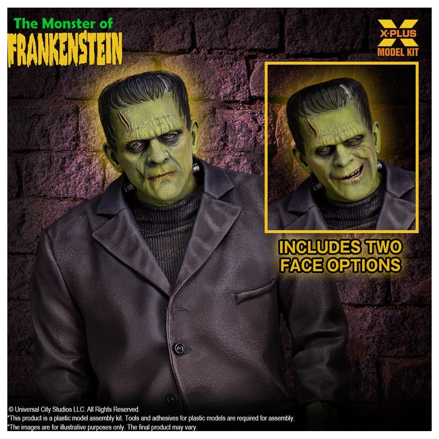 Frankenstein Plastikmodell Bausatz 1/8 The Monster of Frankenstein 27 cm Produktfoto