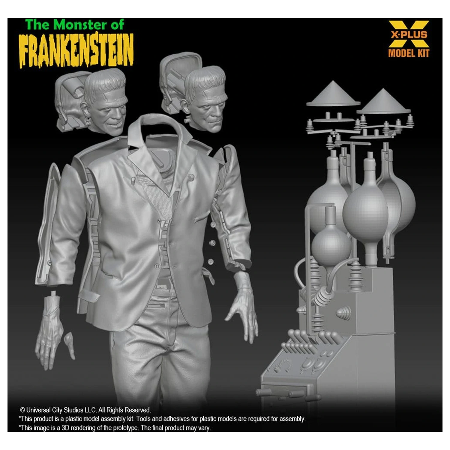 Frankenstein Plastikmodell Bausatz 1/8 The Monster of Frankenstein 27 cm Produktfoto