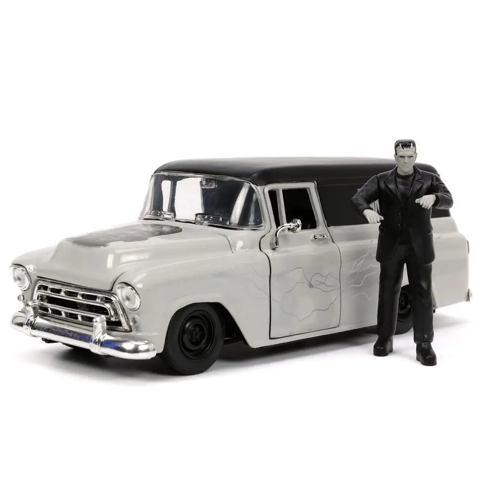 Frankenstein Chevy Suburban Delivery 1957 car + Figur set Produktfoto