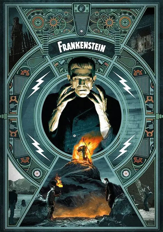 Frankenstein Kunstdruck Limited Edition 42 x 30 cm Produktfoto