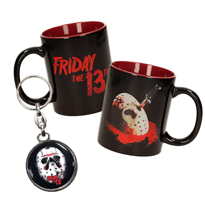 Friday the 13th Tasse und Metall-Schlüsselanhänger Produktfoto