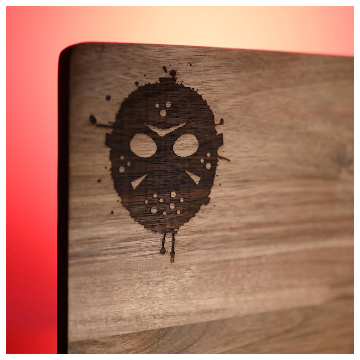 Friday the 13th Jason & Mask Holz Servierbrett Produktfoto