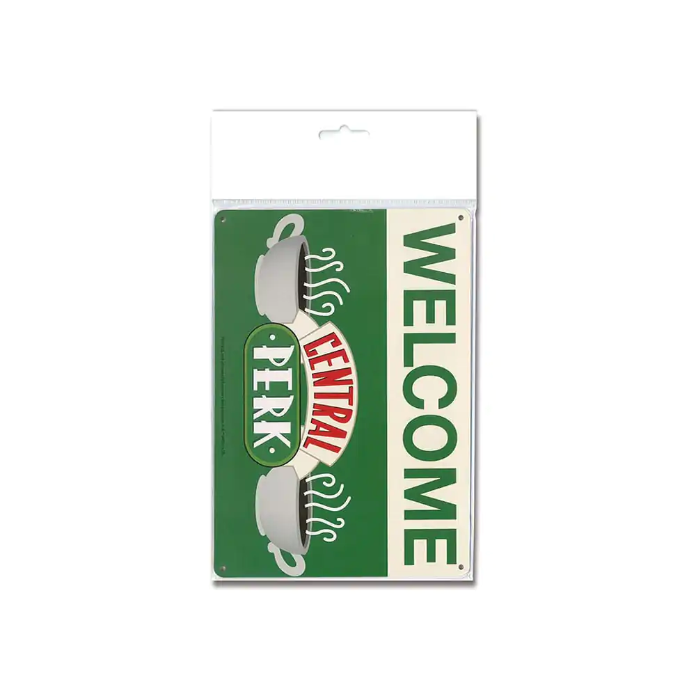 Friends Blechschild Central Perk Welcome 15 x 21 cm Produktfoto