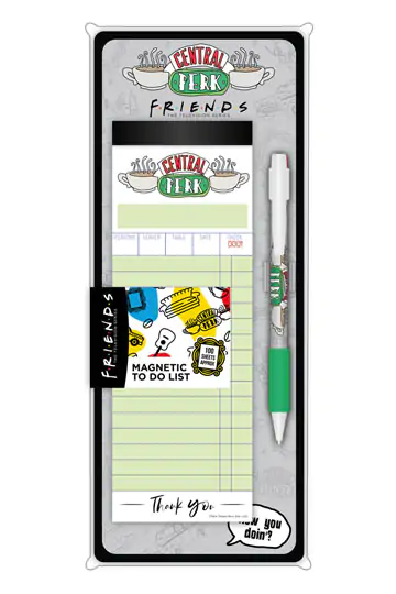 Friends Magnetischer Notizblock mit Kugelschreiber Produktfoto
