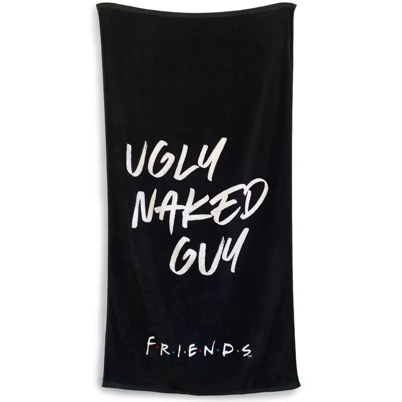 Friends Handtuch Ugly Naked Guy Black 150 x 75 cm Produktfoto