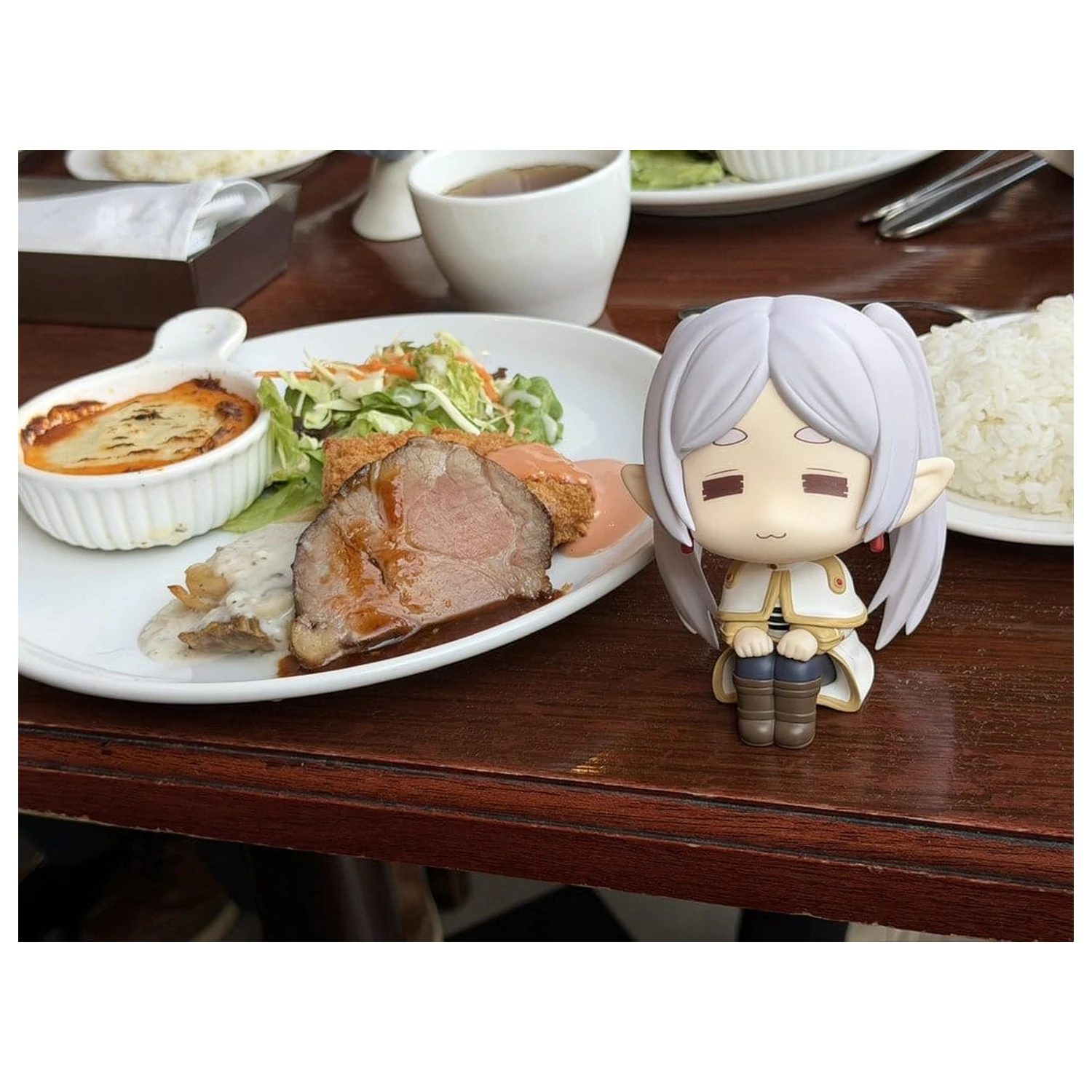 Frieren: Beyond Journey's End Look Up PVC Statuen Droopy Face Ver. & Himmel 11 cm (mit Geschenk) Produktfoto