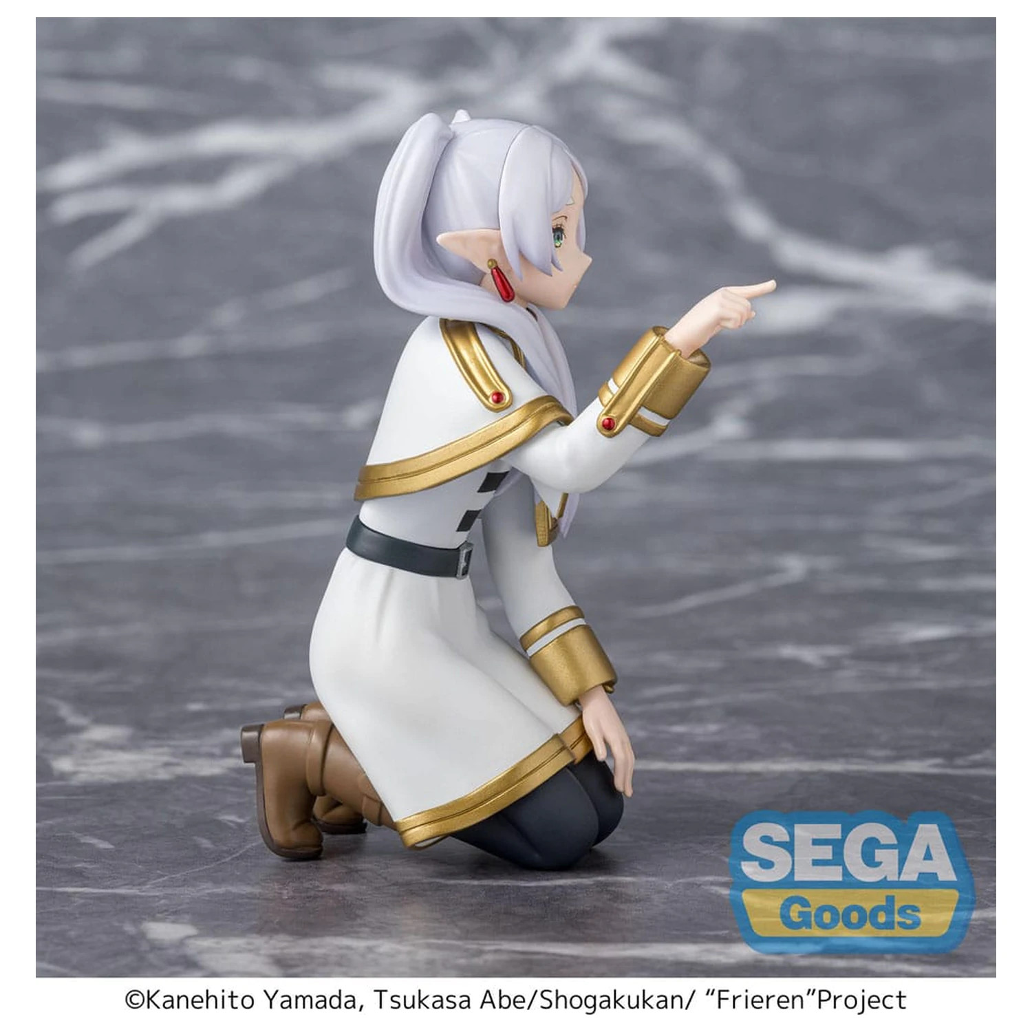 Frieren: Beyond Journey's End PM Perching PVC Statue Frieren Poking Something 10 cm Produktfoto