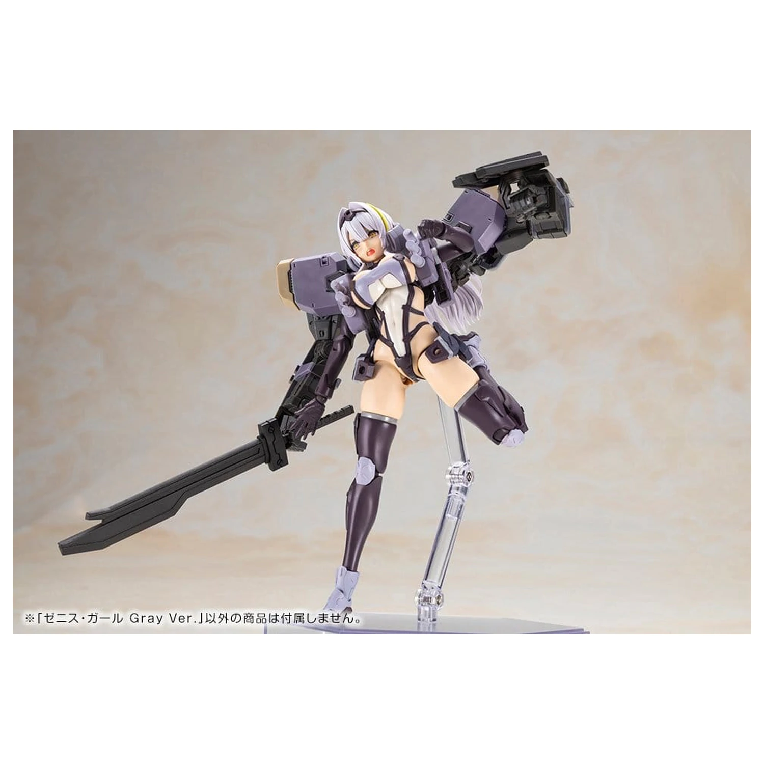 Front Mission Kunststoffmodell Non Zenith Girl Gray Ver. 16 cm Produktfoto