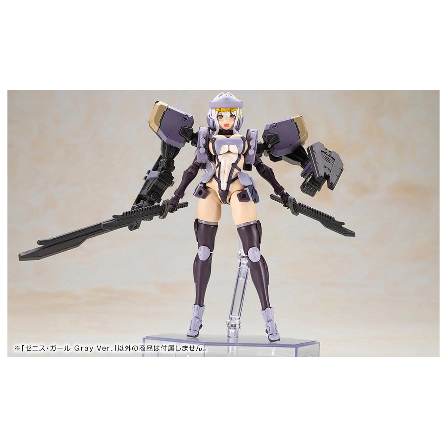 Front Mission Kunststoffmodell Non Zenith Girl Gray Ver. 16 cm Produktfoto